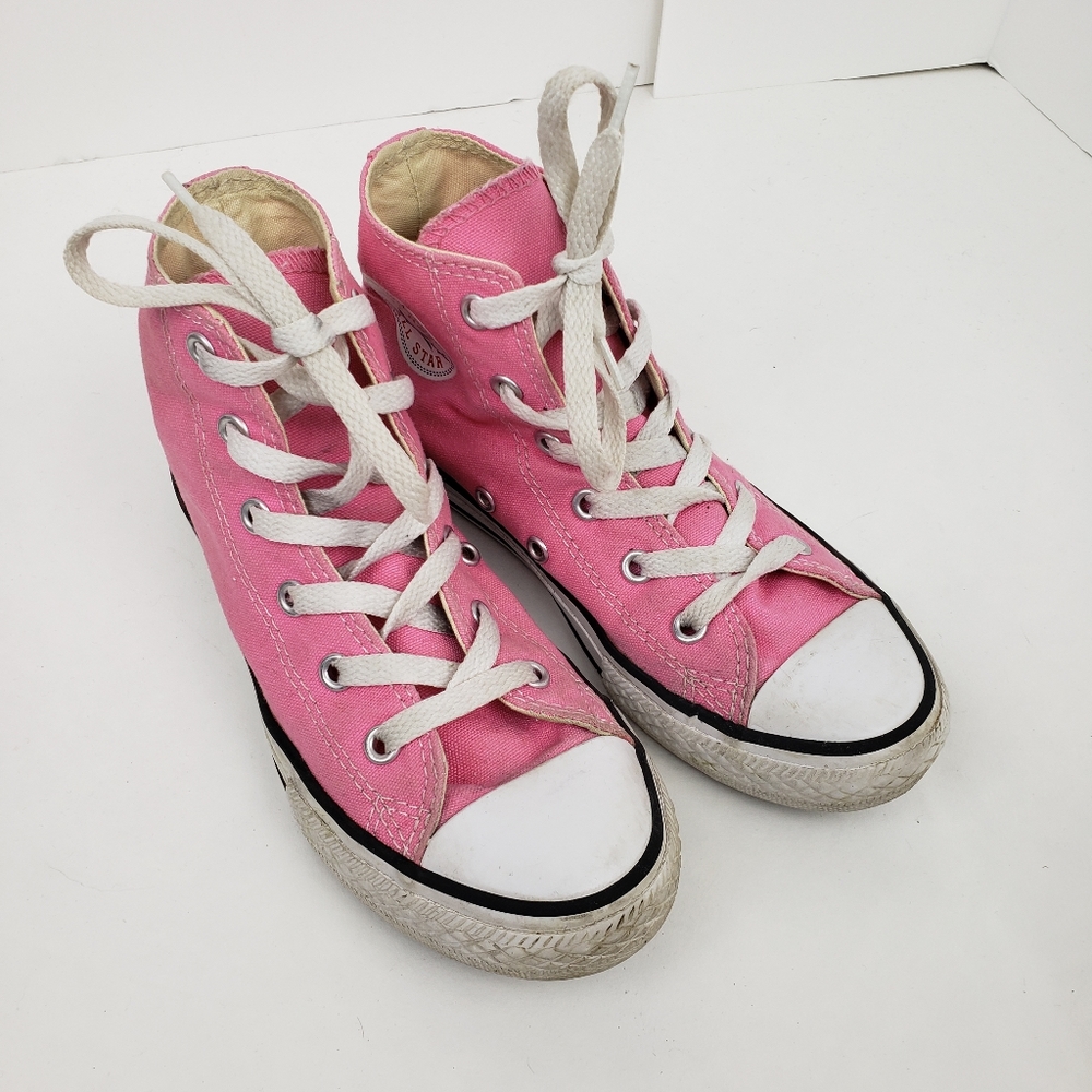 Converse Pink Hightop Sneakers
